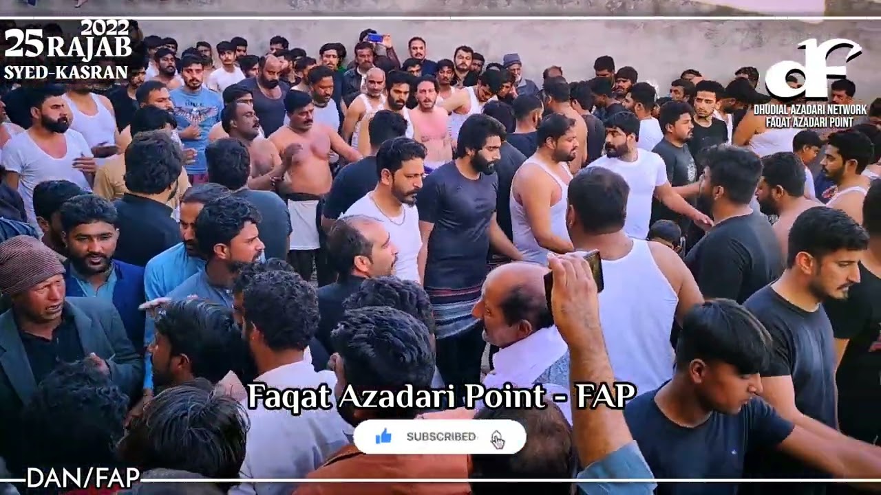 25 Rajab 2022 - Syed Kasran - Matami Sangat Sajjadia Dhudial - New Noha Imam Musa Kazim as