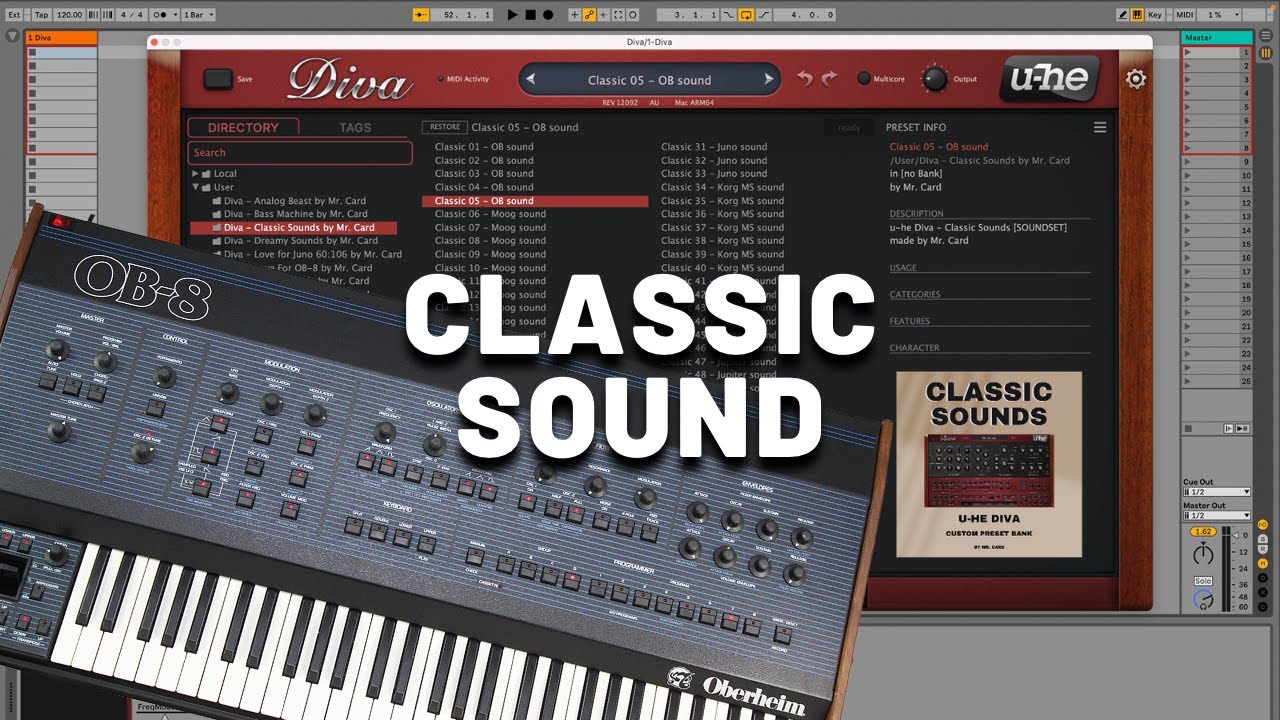 Classic Oberheim Sound with u-he Diva [Synthesizer Demo] (No Talking)