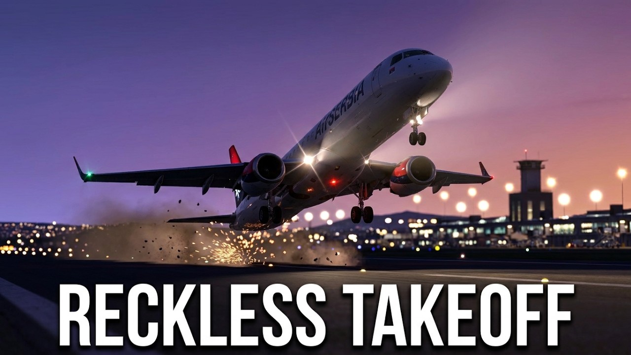 Reckless Mistake During Takeoff at Belgrade Airport