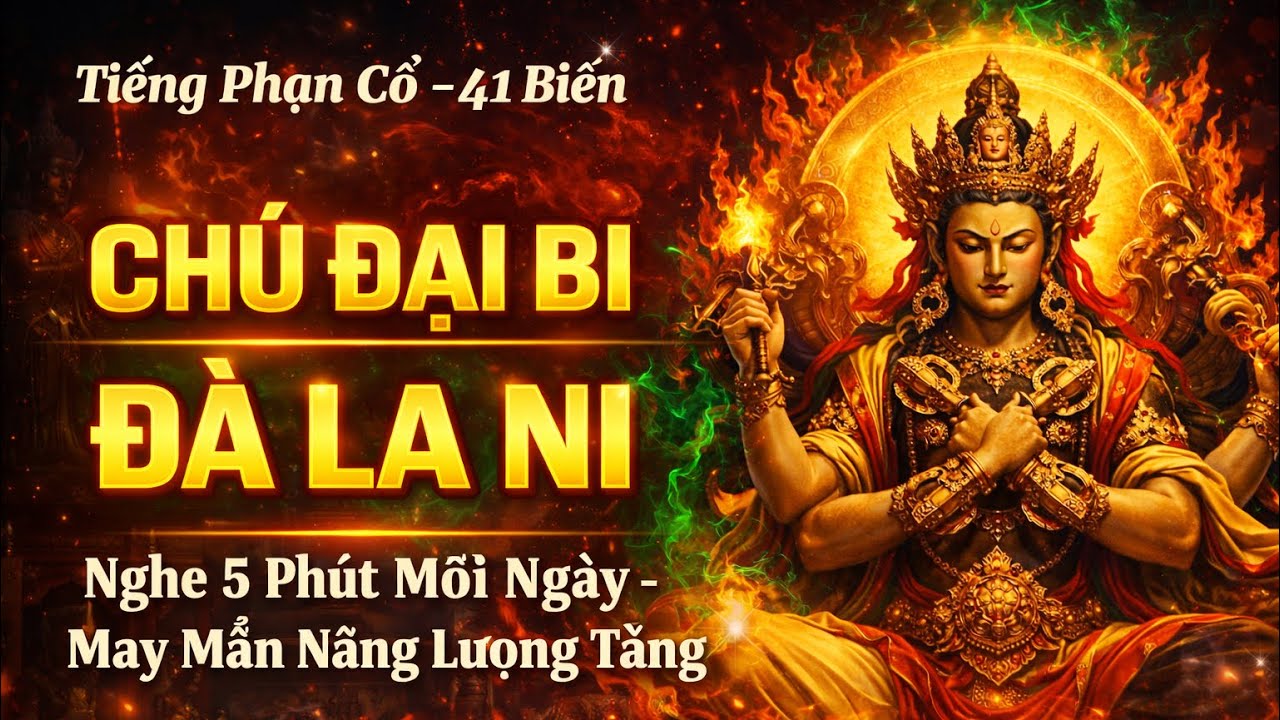  Chú Đại Bi Sanskrit-आर्यावलोकितेश्वर नीलकण्ठ धारणी- Âm Thanh Tiếng Phạn Cổ hơn 3000 Năm-Giải Nghiệp