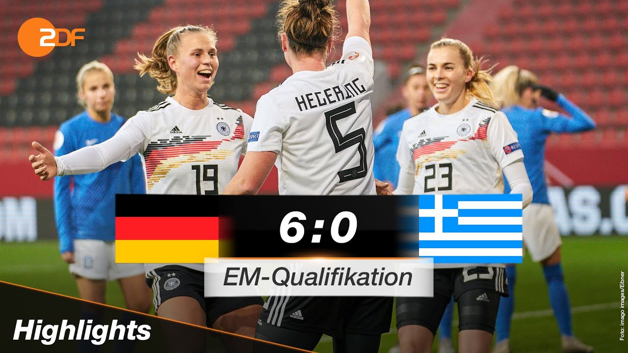 Drei Freigang-Tore in 25 Minuten! | Deutschland &ndash; Griechenland 6:0 | EM-Qualifikation - ZDF