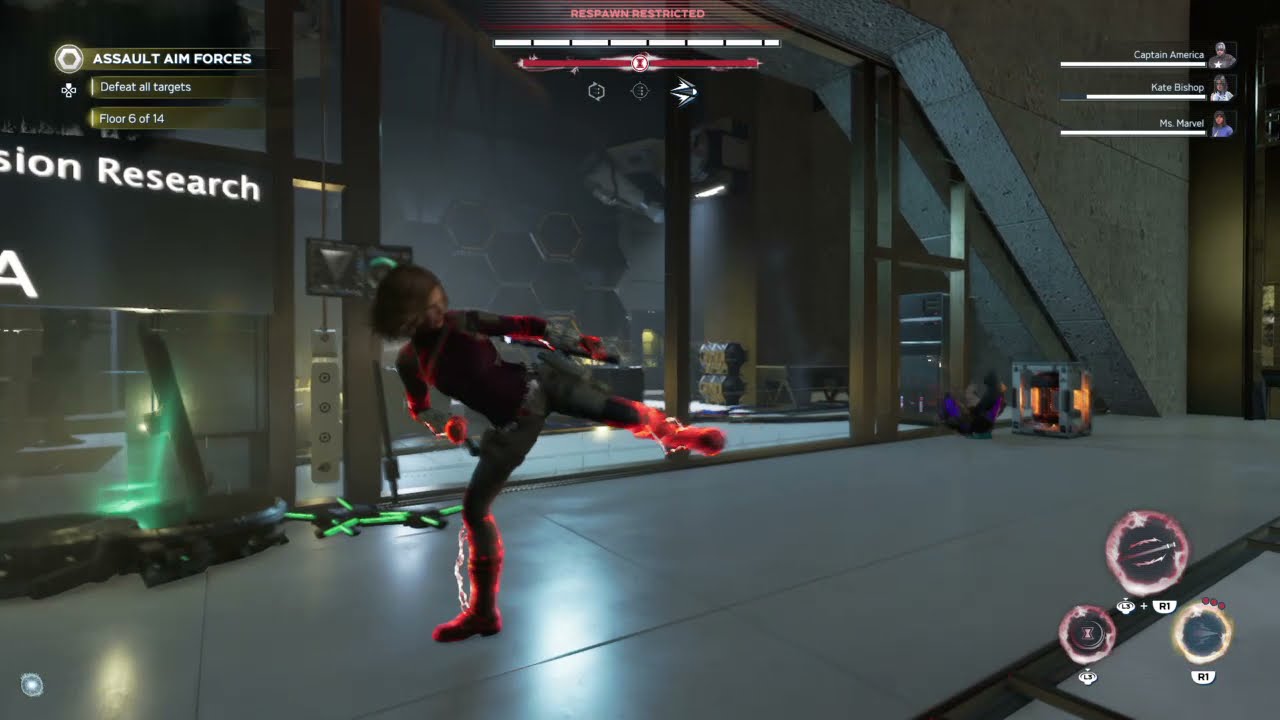 Marvel's Avengers black widow combat showcase
