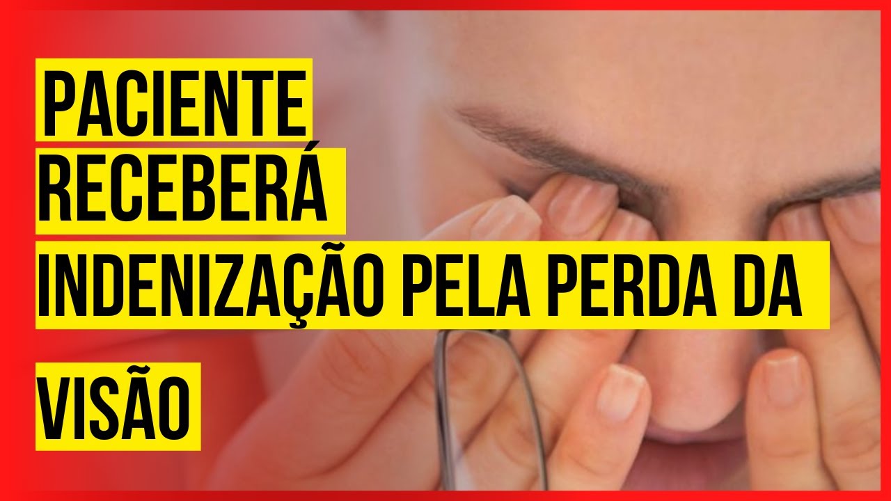 PACIENTE PERDE VISÃO. DIREITO INDENIZAÇÃO POR DANOS MORAIS