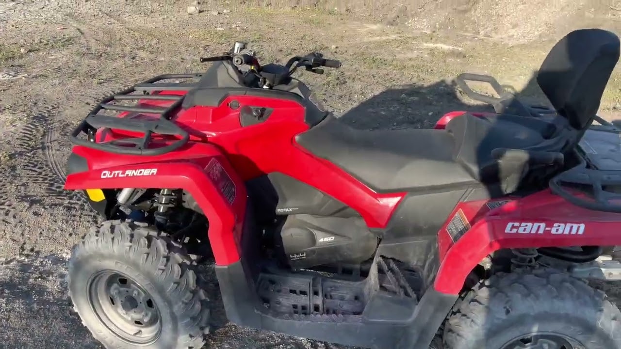 Jalando remolque con Can am outlander 450
