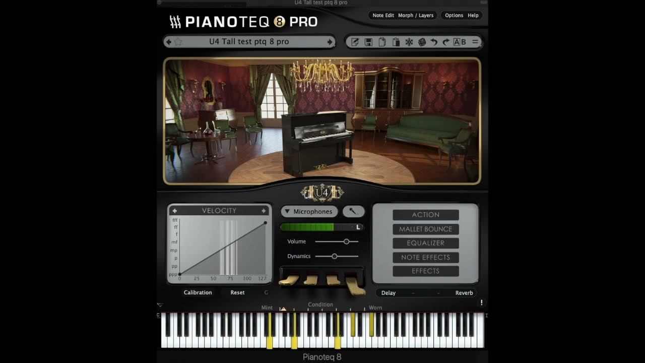 Test Upright piano U4 Tall with Pianoteq 8 Pro