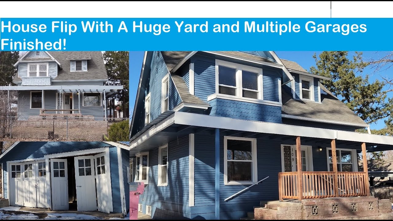 100-Year Old House Flip (#231) with Multiple Garages Finished and Almost Ready To Sell!