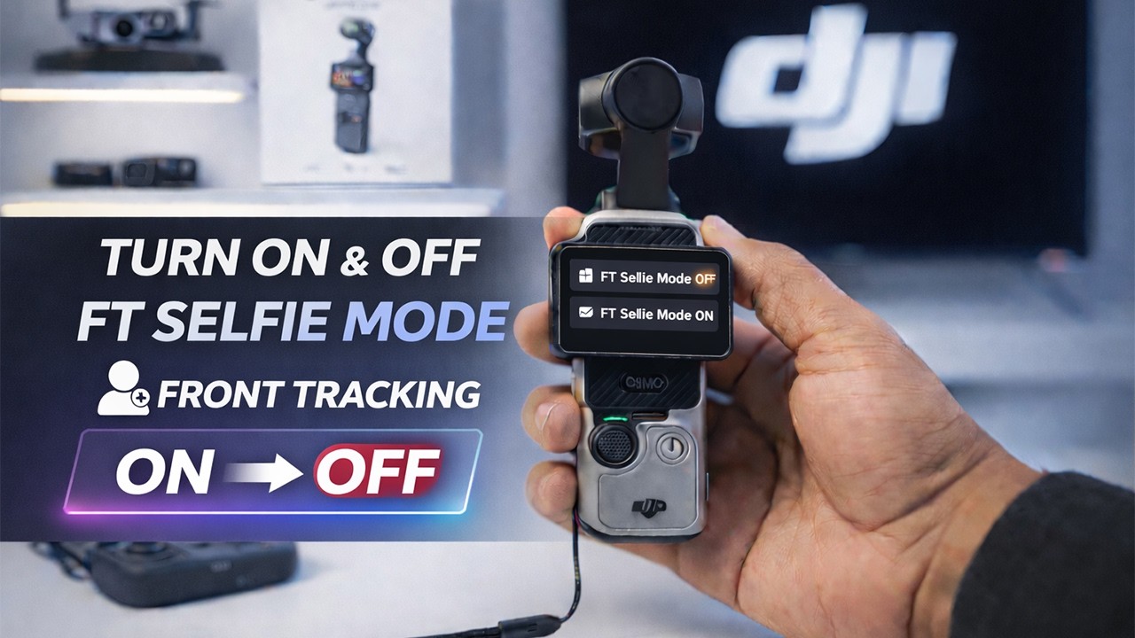 Включение и выключение отслеживания лица (режим селфи) на DJI Osmo Pocket 3/2/1 | Режим селфи FT ...