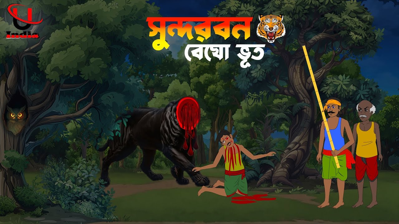 Royal Bangla Tiger।Bagher Cartoon।। Sundarbon Tiger।।New Bhuter Cartoon।।Unique Cartoon India ।।
