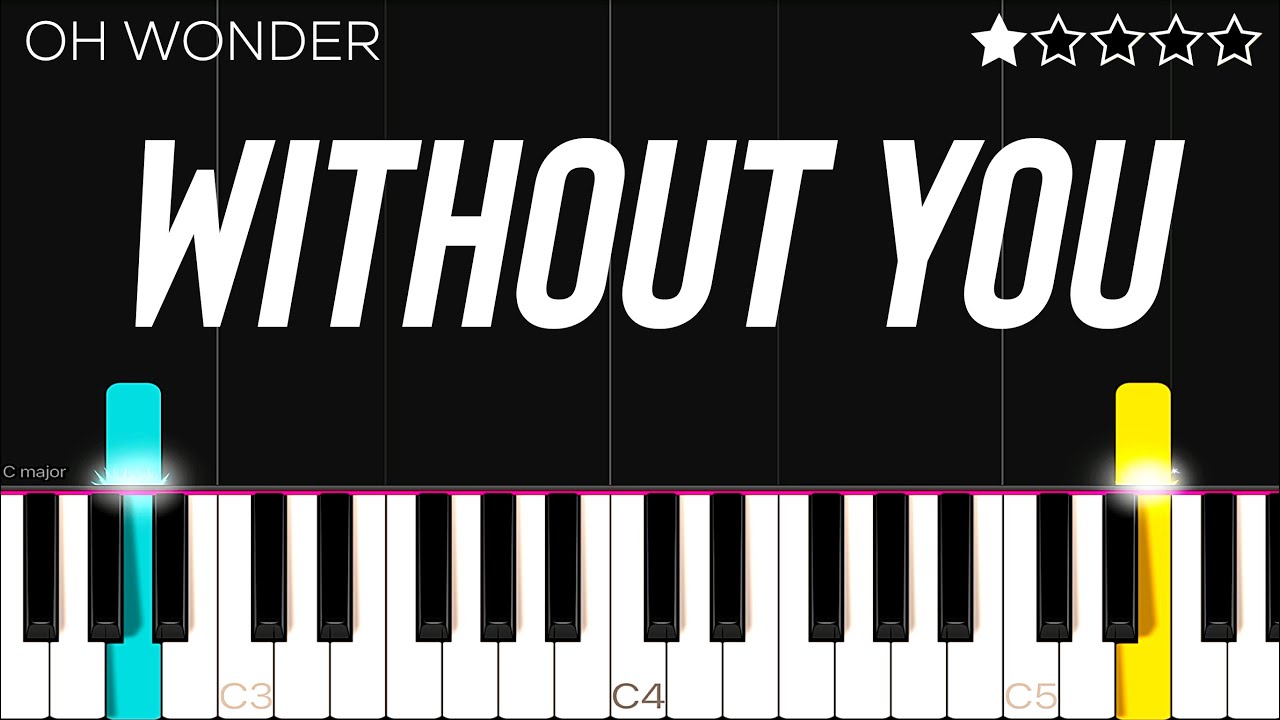 Oh Wonder - Without You | EASY Piano Tutorial