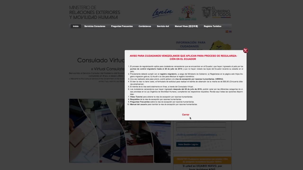 #VisasVERHU HD  VISA HUMANITARIA ECUADOR