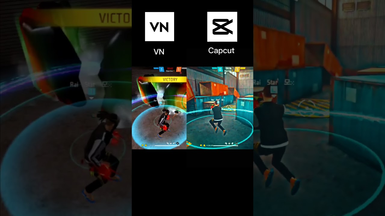 free fire video editing VN VS Cap Cut best edit #shorts #short #freefire #edit