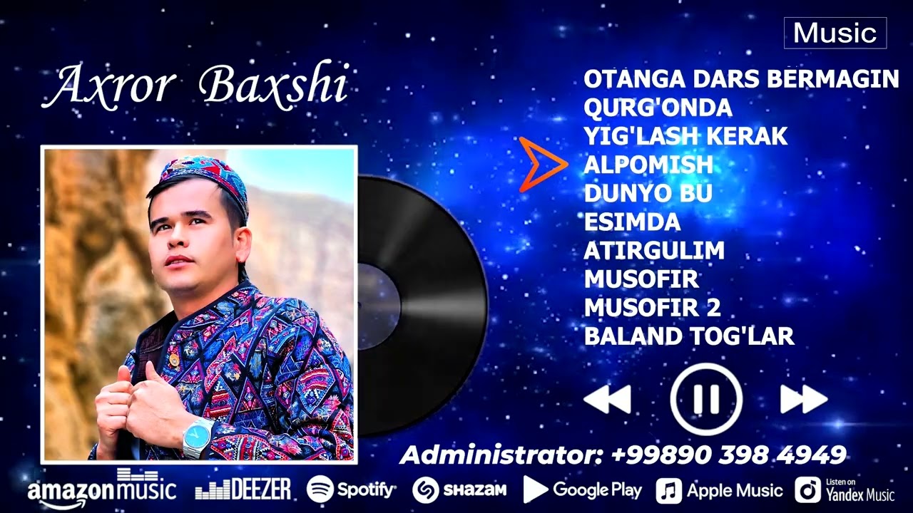 Axror Baxshi - Eng sara qushiqlari tuplami