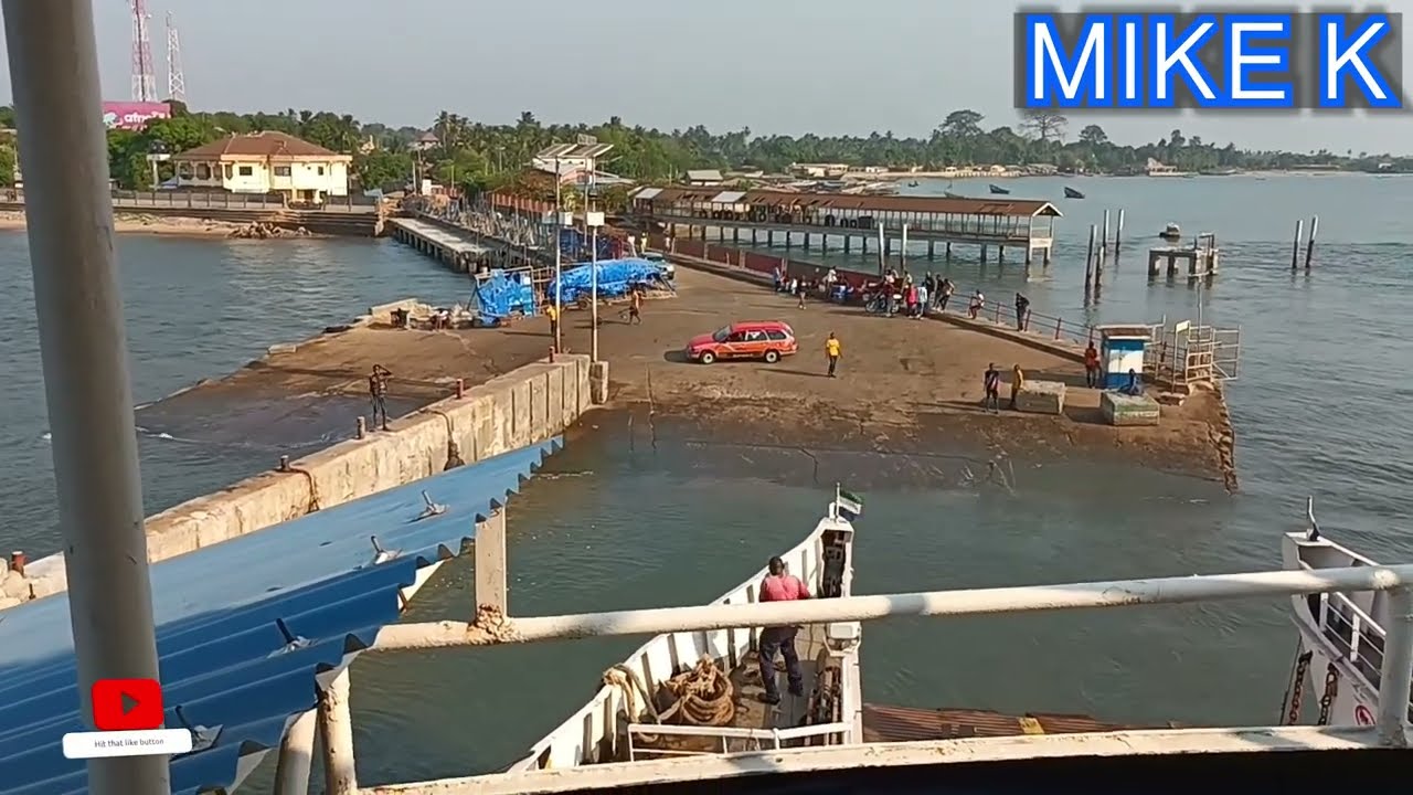 FERRY RIDE. FREETOWN TO LUNGI. SO MANY VESSELS IN THE FREETOWN SEA.