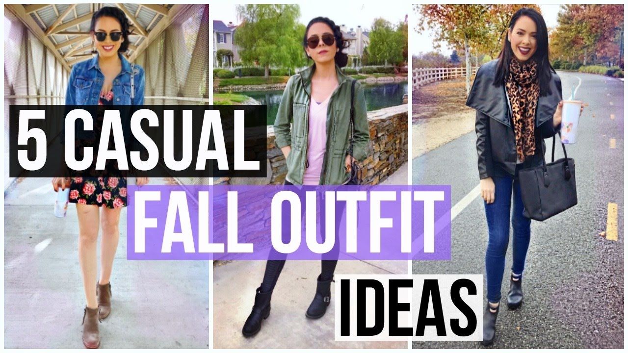 5 CASUAL FALL OUTFIT IDEAS! 2016!