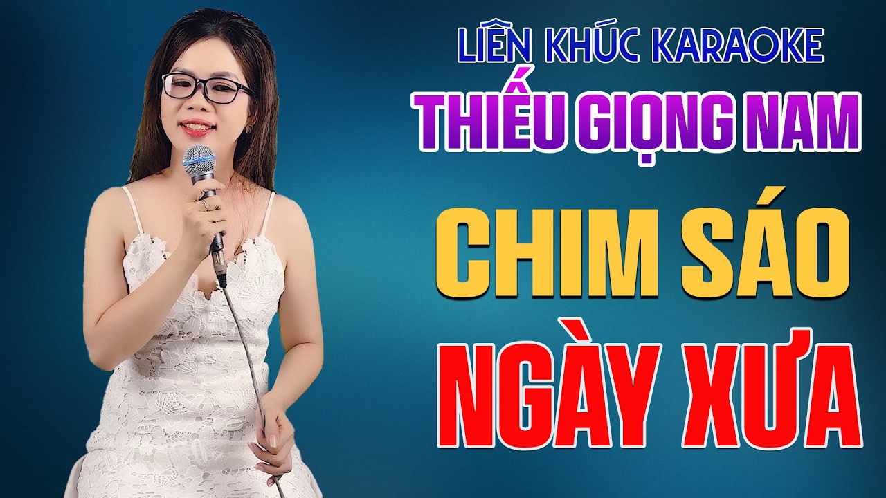 Hòa Giọng Cùng Thần Tượng  💑 Liên Khúc Karaoke Song Ca CHIM SÁO NGÀY XƯA - Hát Cùng Lê Liễu