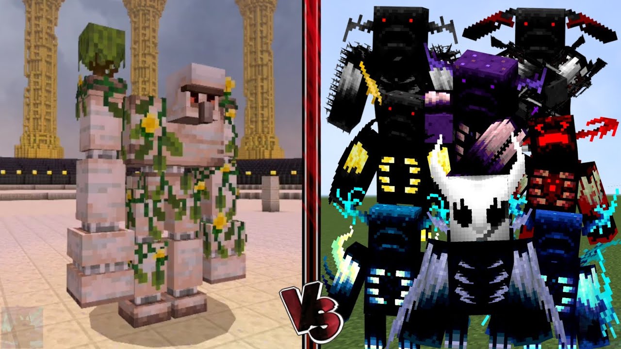 MUTANT IRON GOLEM vs ALL WARDEN