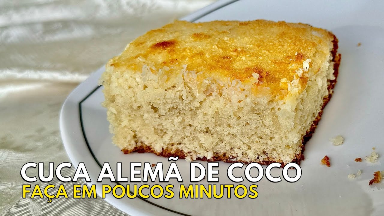 🔴CUCA DE COCO RALADO SEM SOVAR | PRONTA EM POUCOS MINUTOS #horadogrude