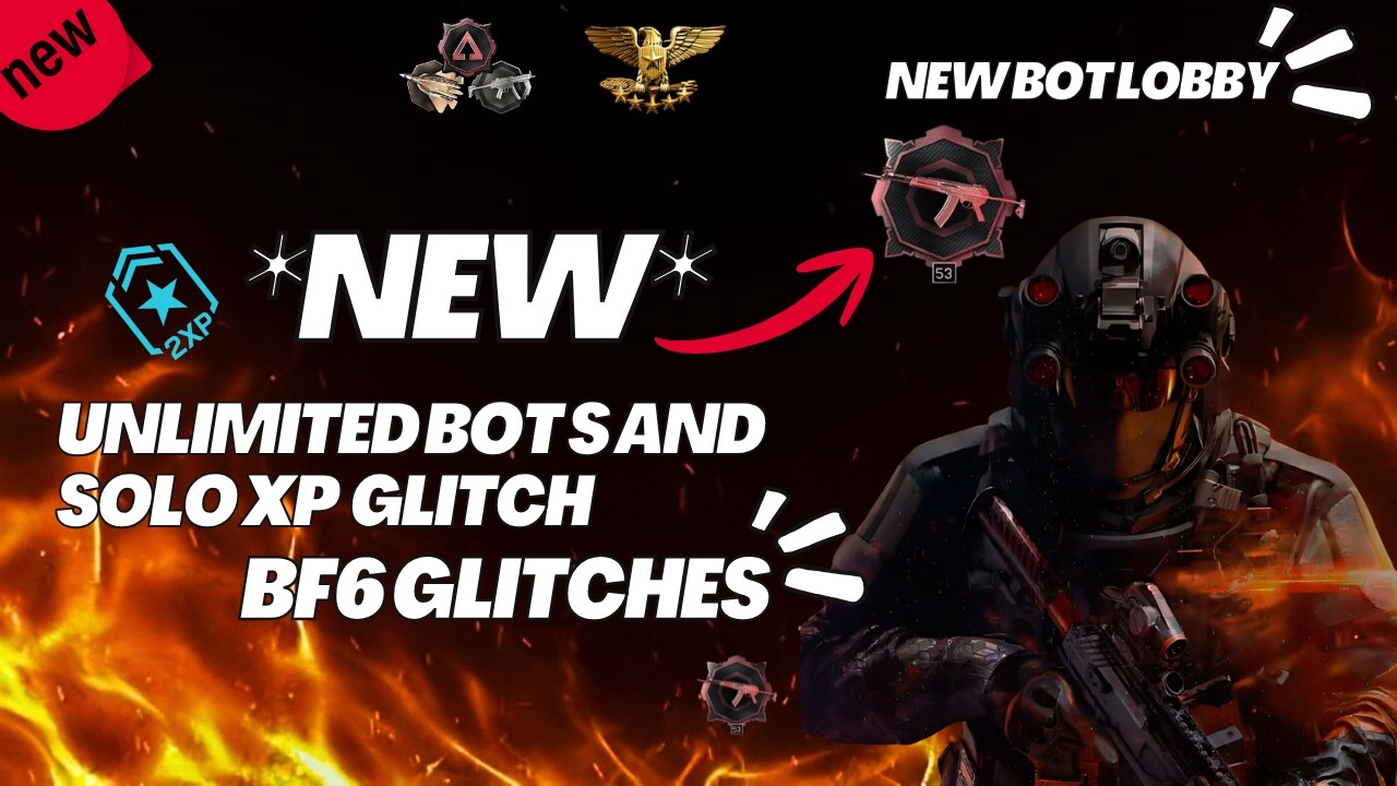 *BEST NEW*UNLIMTED BOTS AND SOLO WEAPON XP FARM/BF6 XP Glitches/BF6 Xp GLITCH/BATTLEFIELD 6 XP