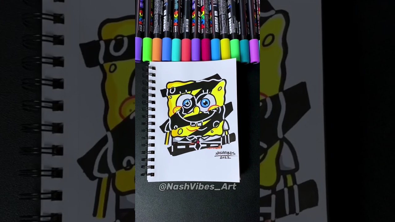 NashVibes - My 2022 Sketchbook Tour! Art Compilation (#shorts)