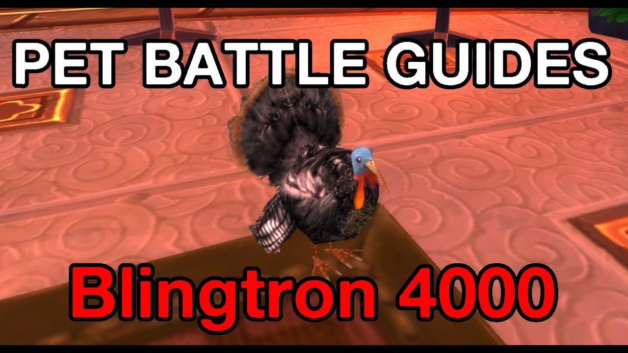 [WoW] Pet Battle Guides: Blingtron 4000 with only 2 pets!