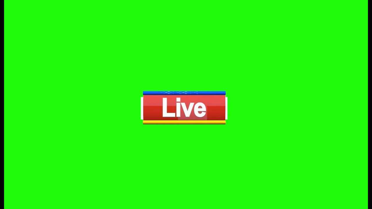 Live Ticker Animation Green Screen news background