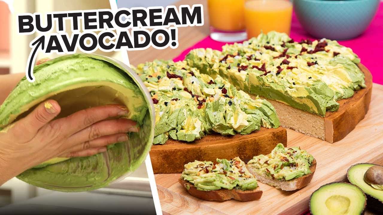 GIANT Avocado Toast Made Of Cake! | Vanilla Cake, Buttercream, Rock Candy | How To Cake It