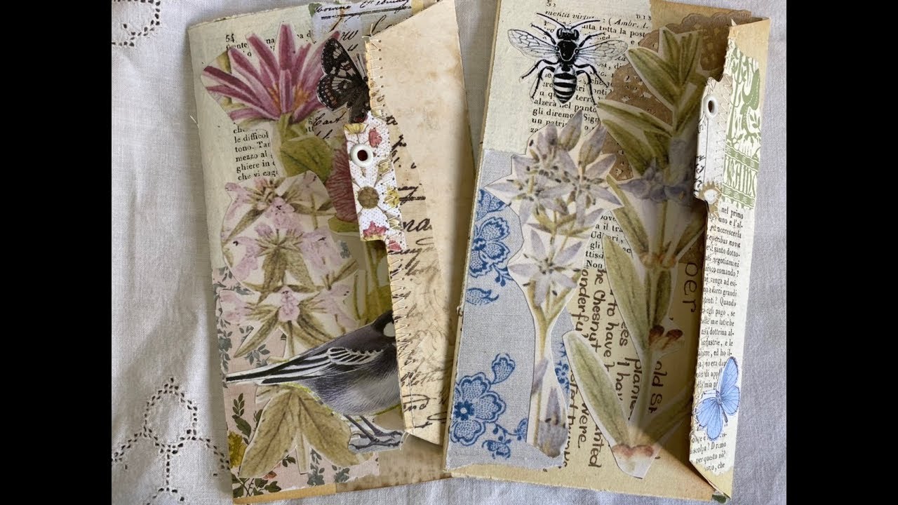#The100DayProject | Day 18 : journal page triple pocket | Inspired by : nature
