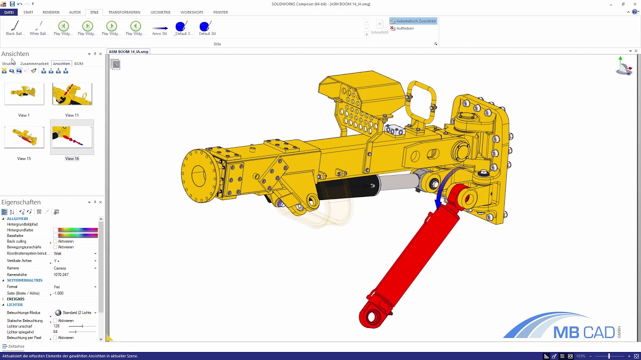 SOLIDWORKS COMPOSER Interaktive Unterweisung