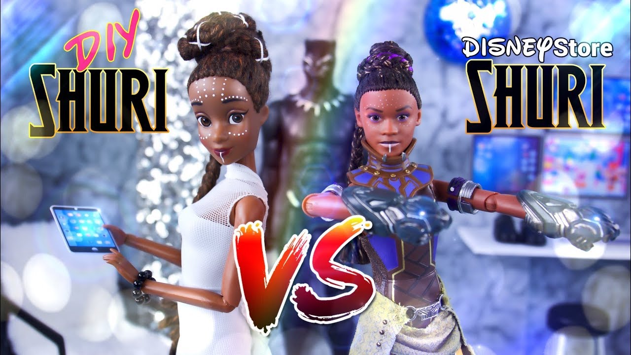 VERSUS: Disney Store Black Panther Shuri VS DIY Shuri Custom Doll