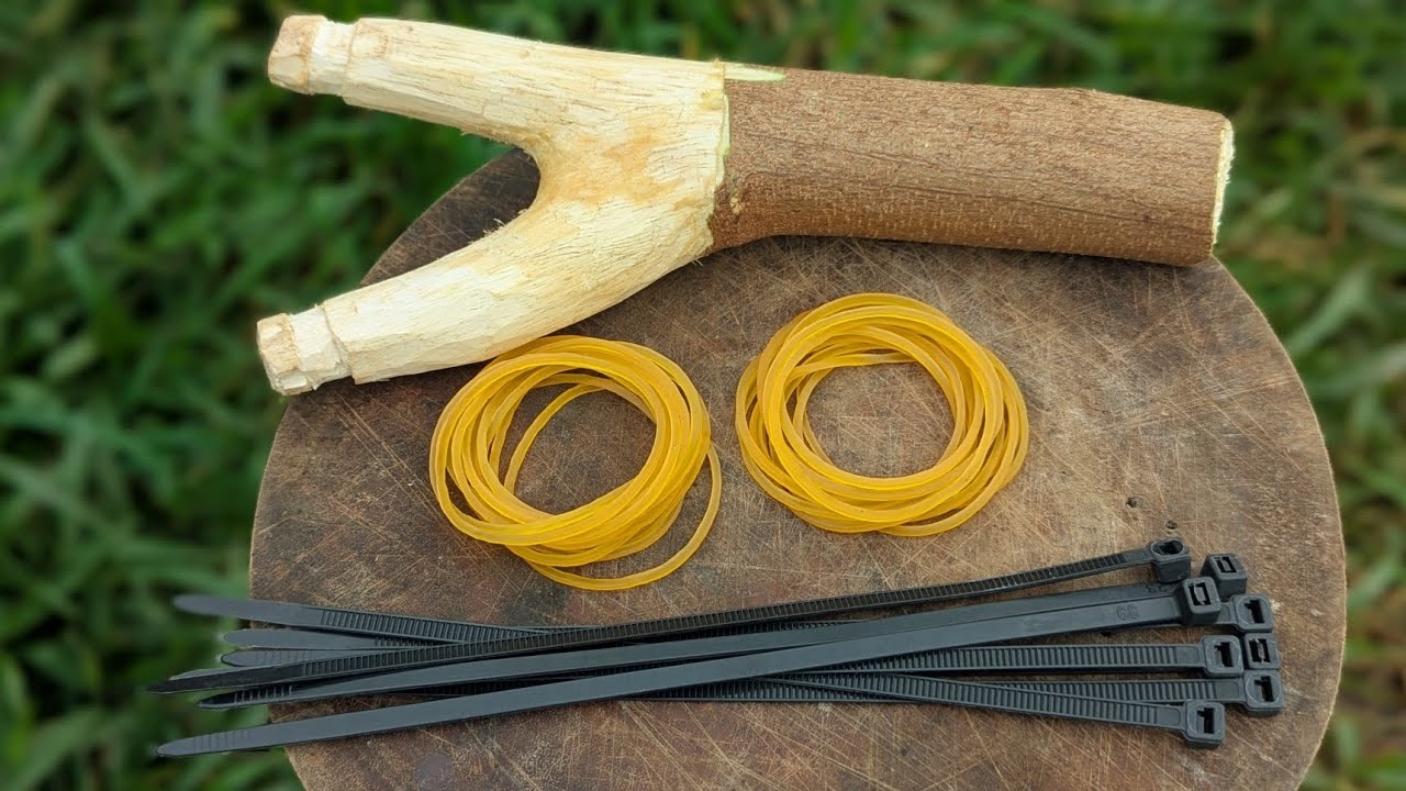 How to Make a Simple Slingshot Shoot Straight | DIY Creative  