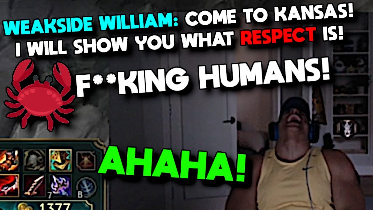Tyler1 Can't Stop Laughing at Weakside William RAGE