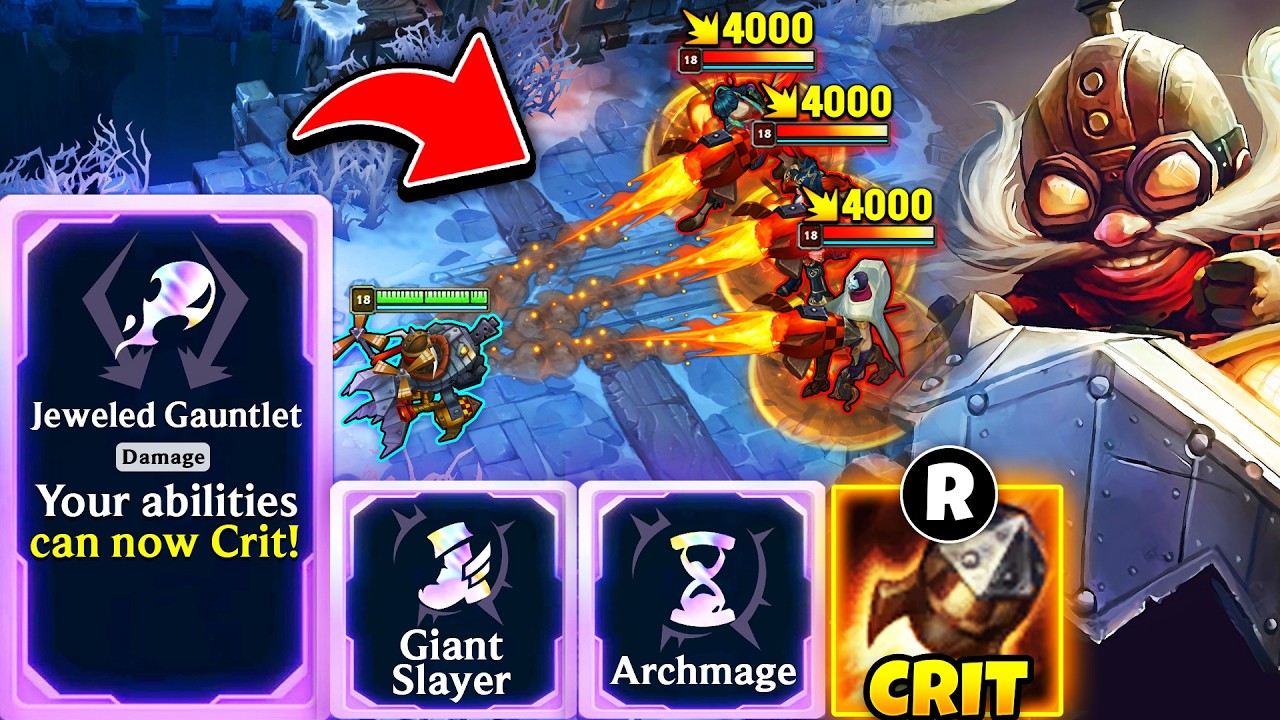 Nuclear CRIT Rockets: Triple Prismatic Jeweled Gauntlet Corki | ARAM Mayhem