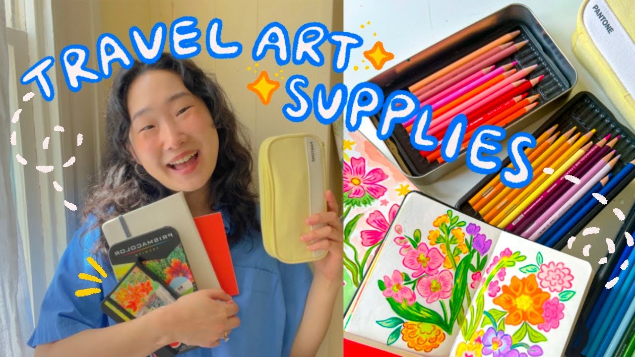 любимые принадлежности для творчества в путешествиях ✏️✨✈️