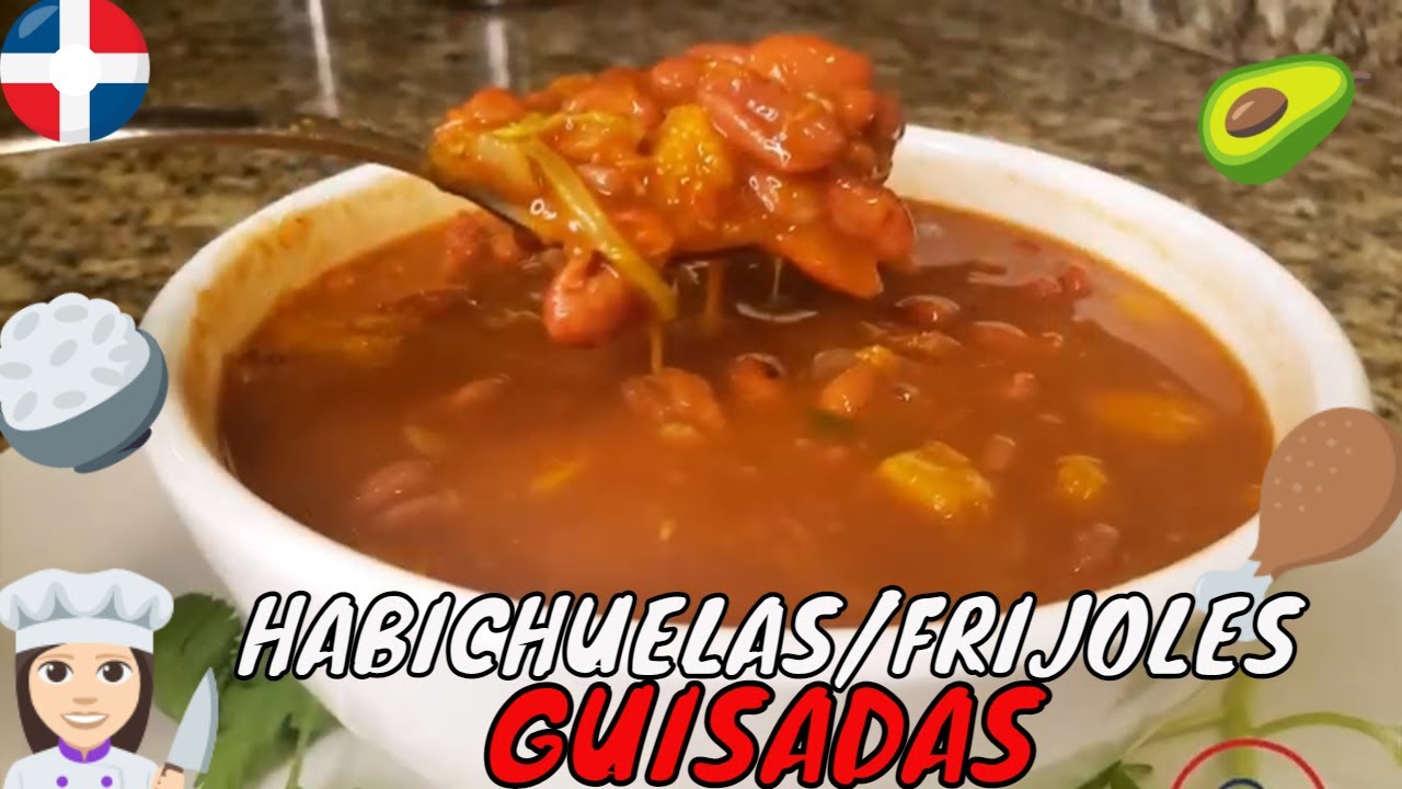 🔴 cómo hacer HABICHUELAS guisadas DOMINICANAS/Cómo HACER FRIJOLES AL ESTILO DOMINICANO🥣
