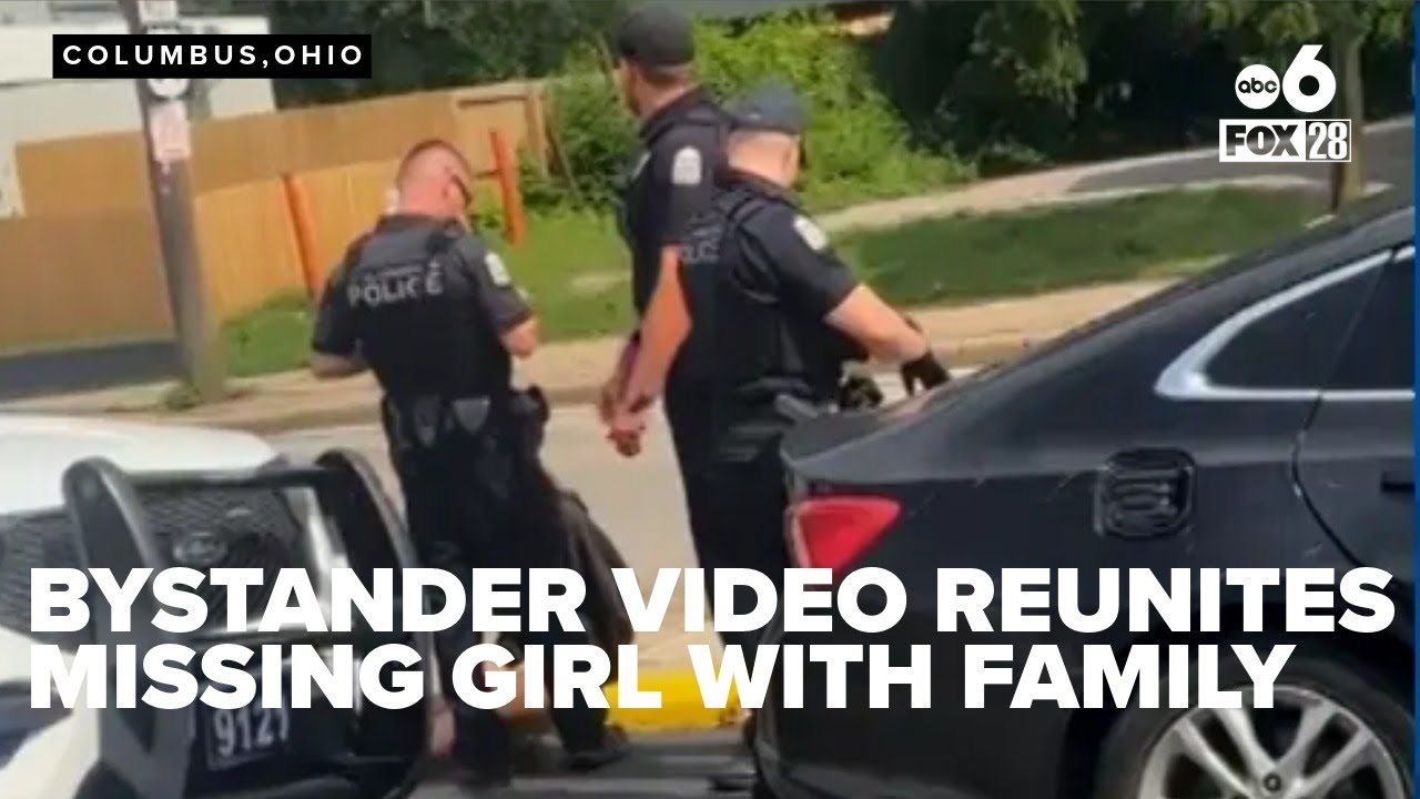 Bystander video reunites missing girl with family after Columbus police released her