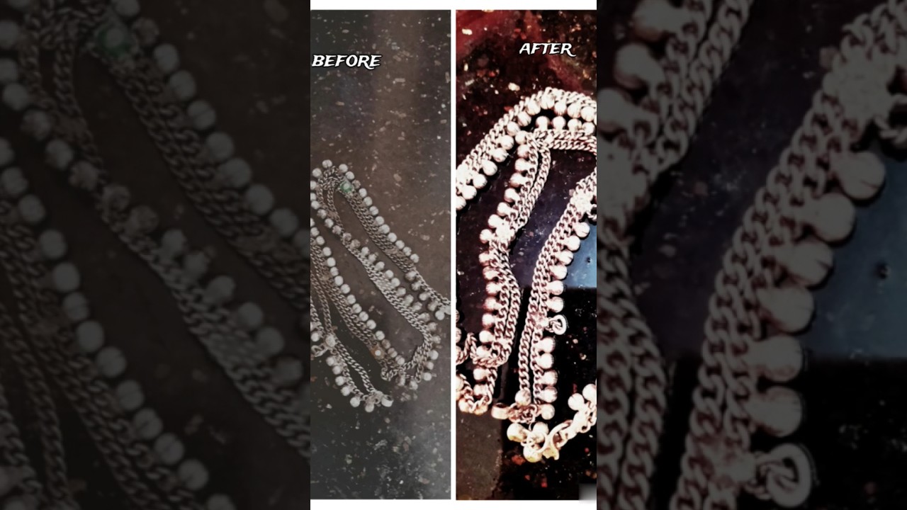 How to clean old silver anklet