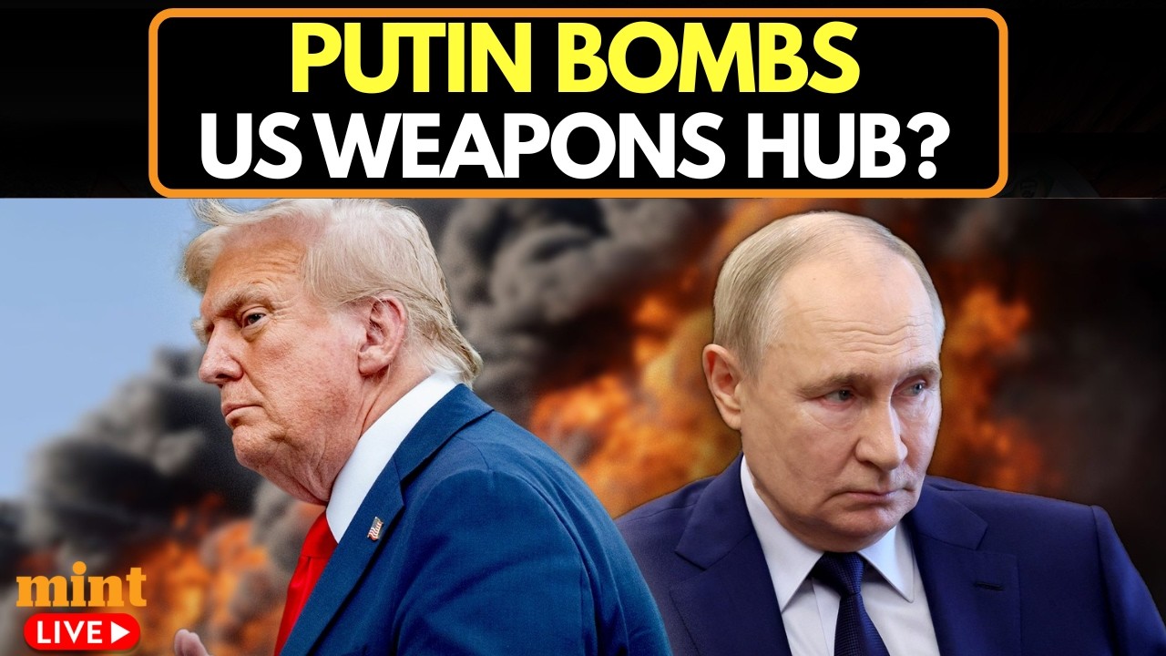 Putin Vs Trump LIVE | Putin Puts West On Notice? Russia Bombs Alleged US Weapons Hub In Ukraine | US