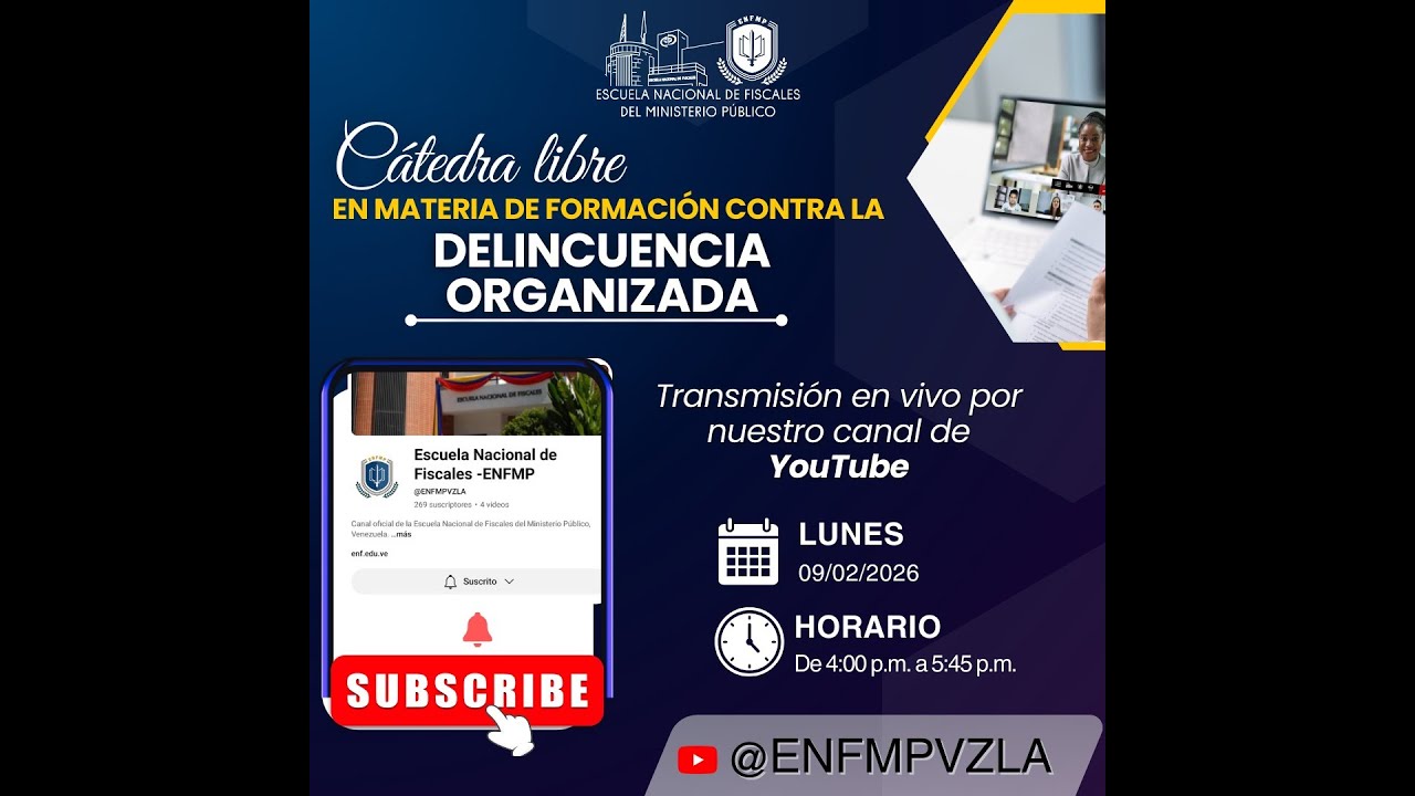 Cátedra libre en materia de formación contra la delincuencia organizada.