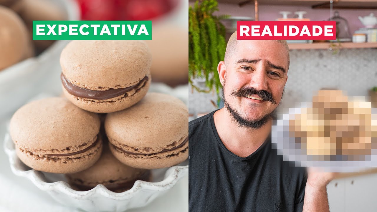 MACARON DE CHOCOLATE TRUFADO DA DANI: EXPECTATIVA VS. REALIDADE | BIGODE NA COZINHA