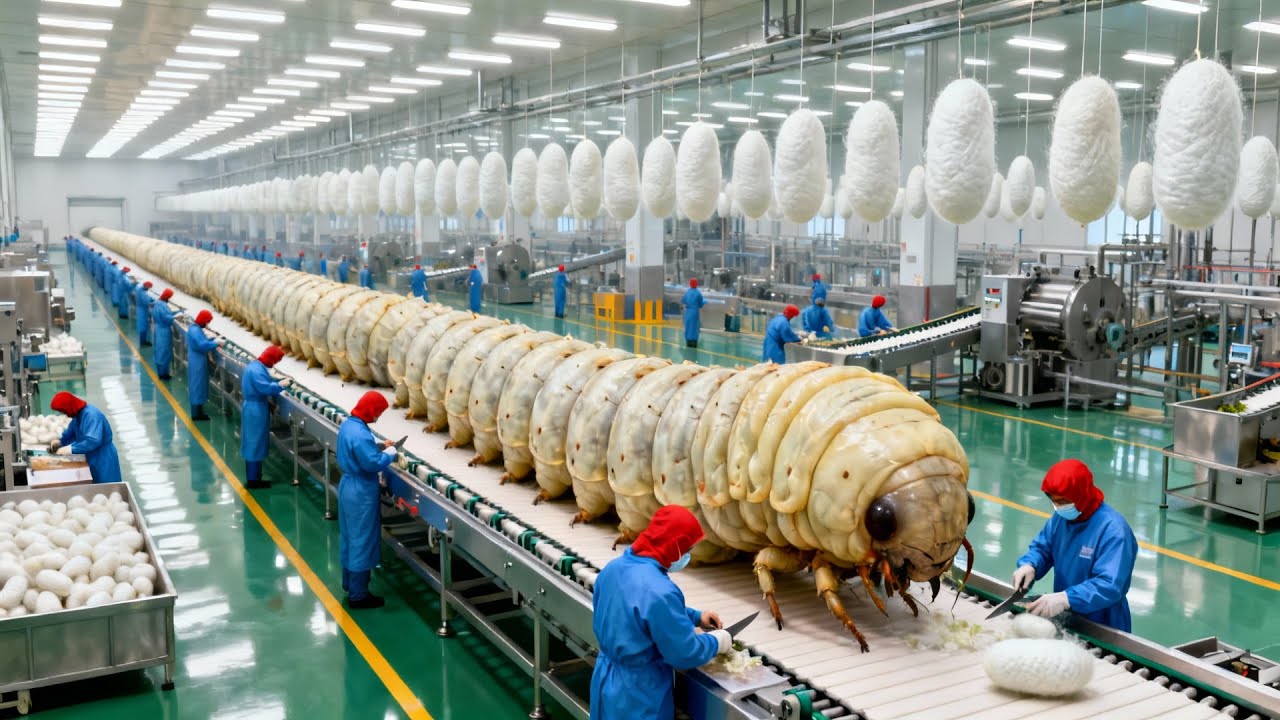 Inside the Silk Factory | From Silk Farm to Luxury Fashion ( FULL PROCESS)