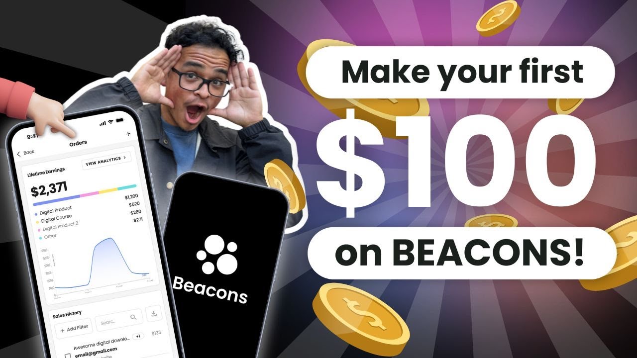 Как заработать первые 100 долларов на Beacons уже сегодня! (Обучение)