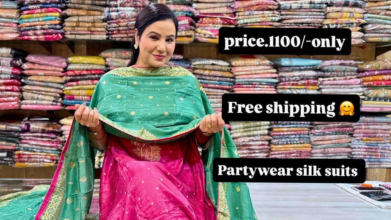 Latest Boutique Collection 🌸 | Silk Banarasi Suit with Free Shipping🤗