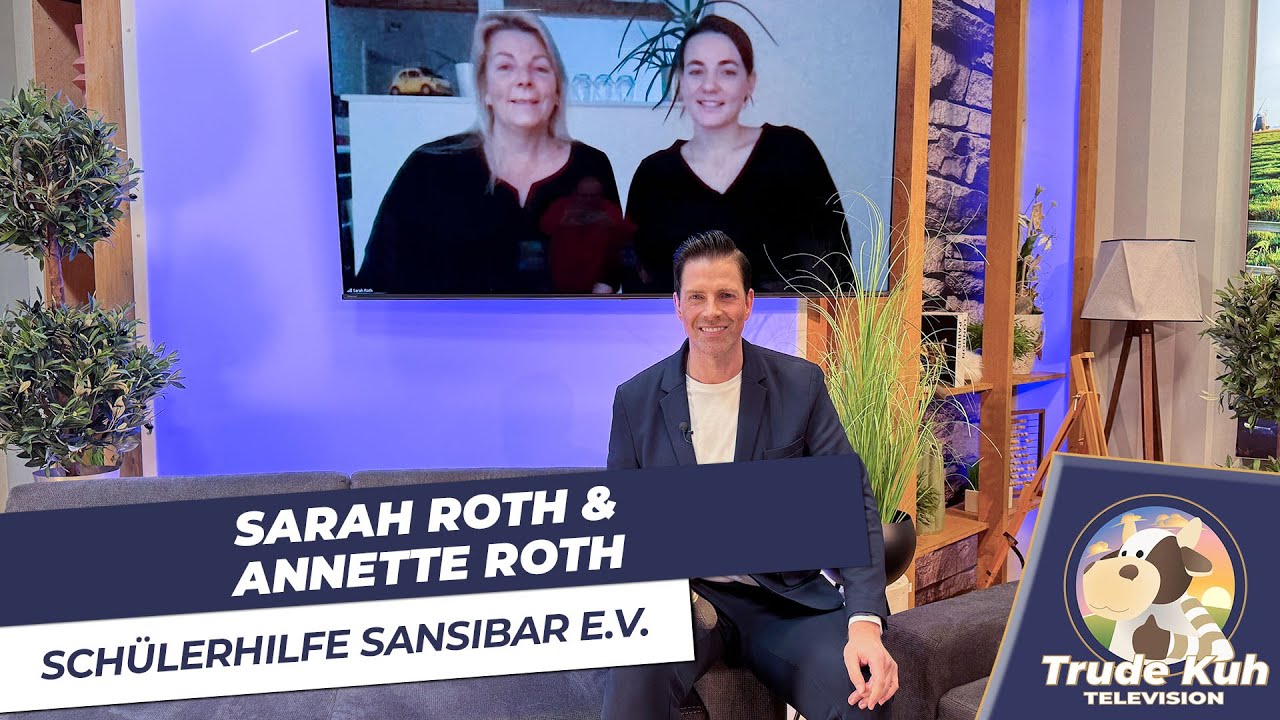 Sarah und Annette Roth von Sch&uuml;lerhilfe Sansibar zu Gast bei &bdquo;Trude Kuh&ldquo;