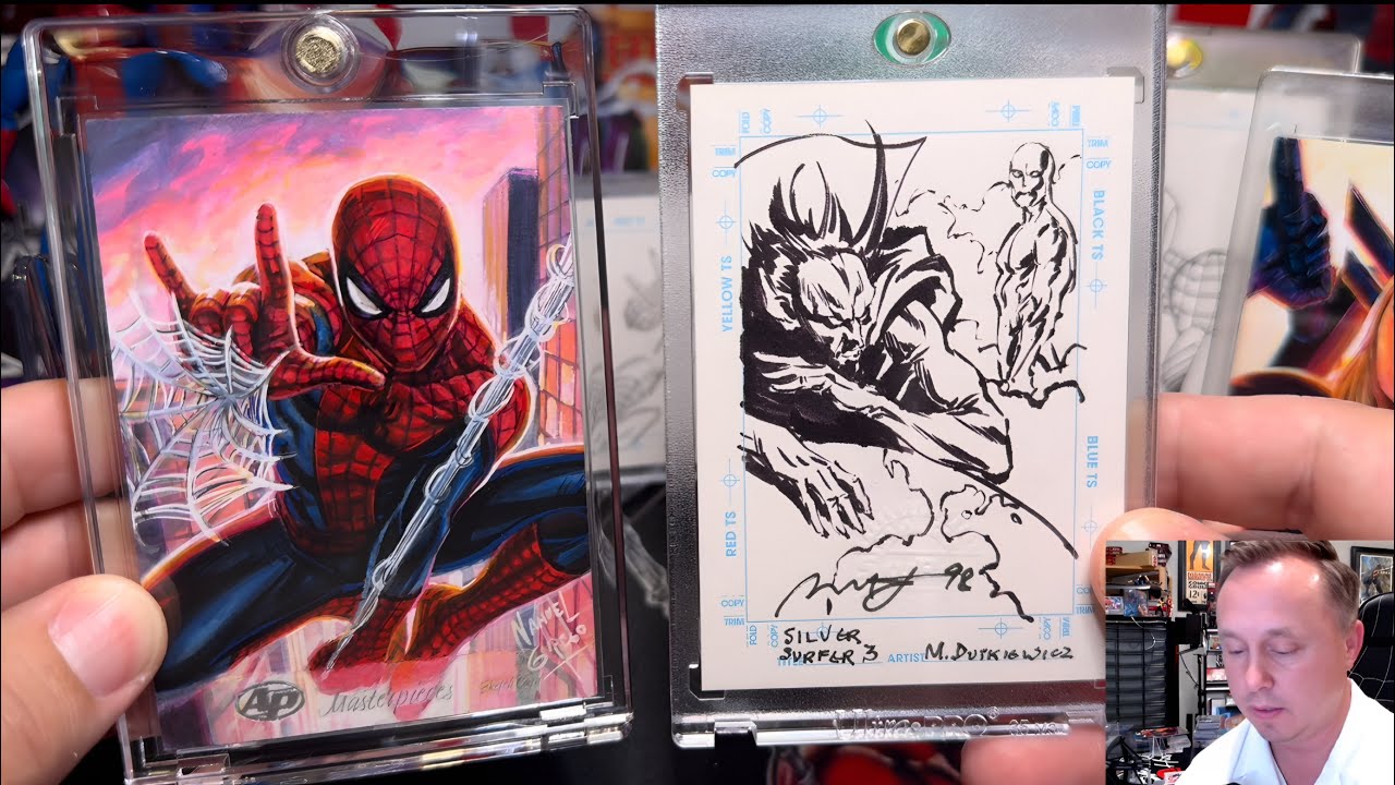 Rare 2024 Marvel Masterpieces sketch & the Evolution of Sketch Cards