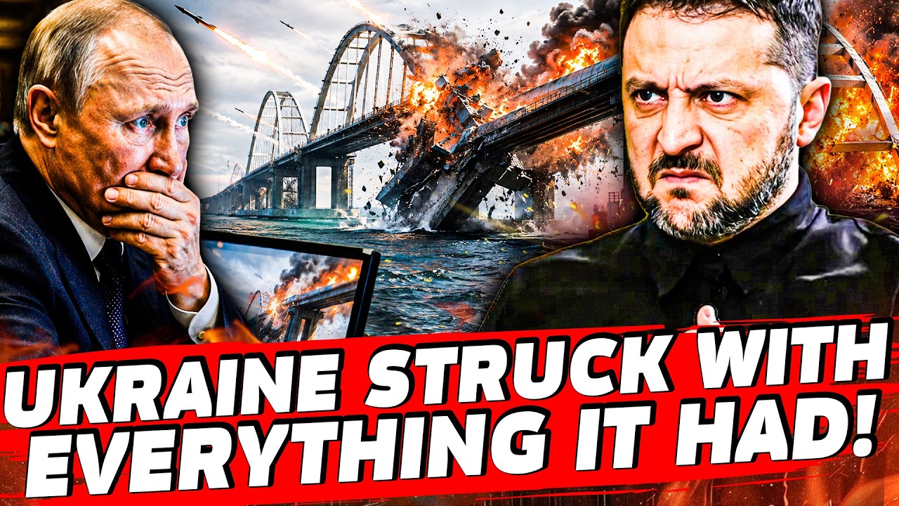 💥DECISIVE STRIKE HAS HIT CRIMEAN BRIDGE! UKRAINE USED EVERYTHING IT HAD! PUTIN LOST HIS LAST HOPE!