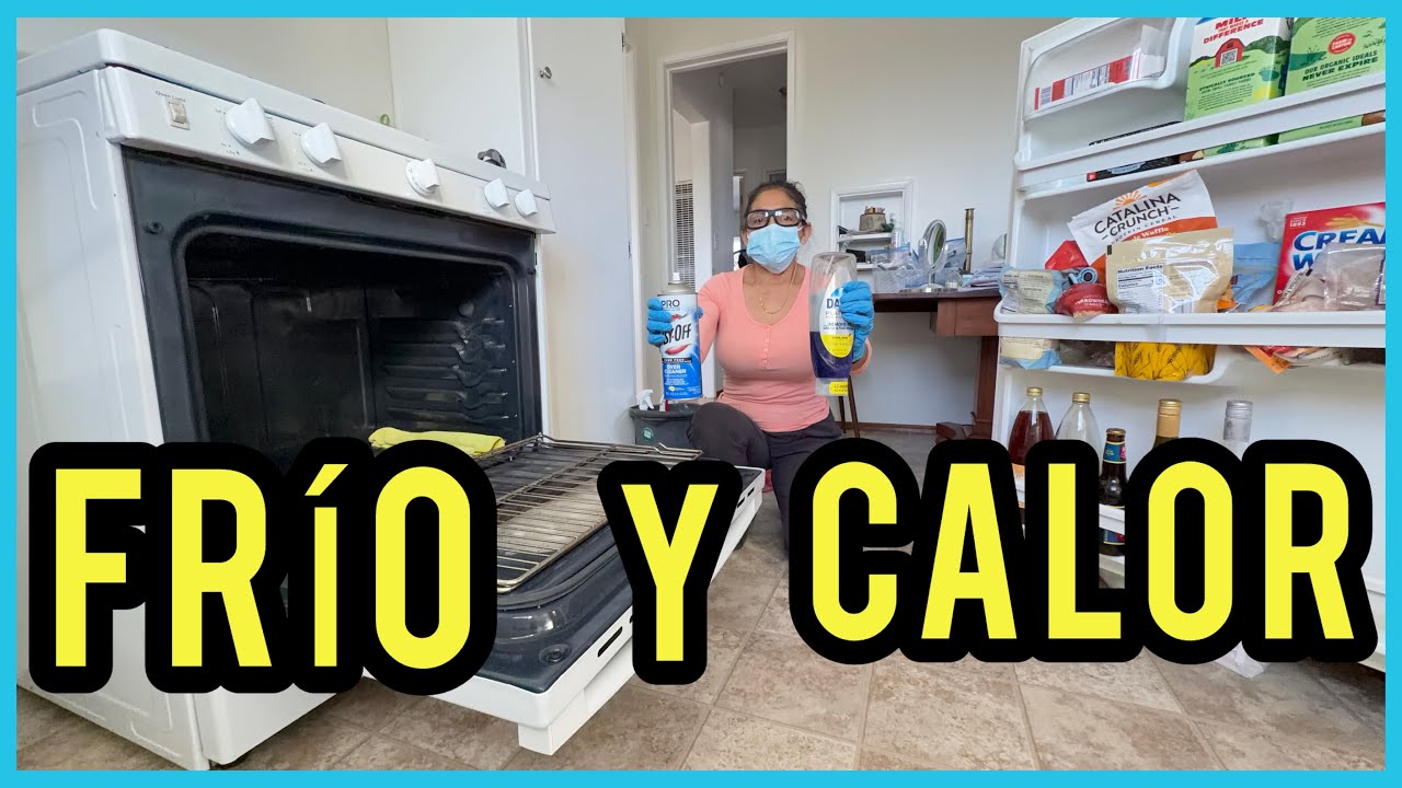 LIMPIEZA de REFRIGERADOR Y HORNO paso a paso. 