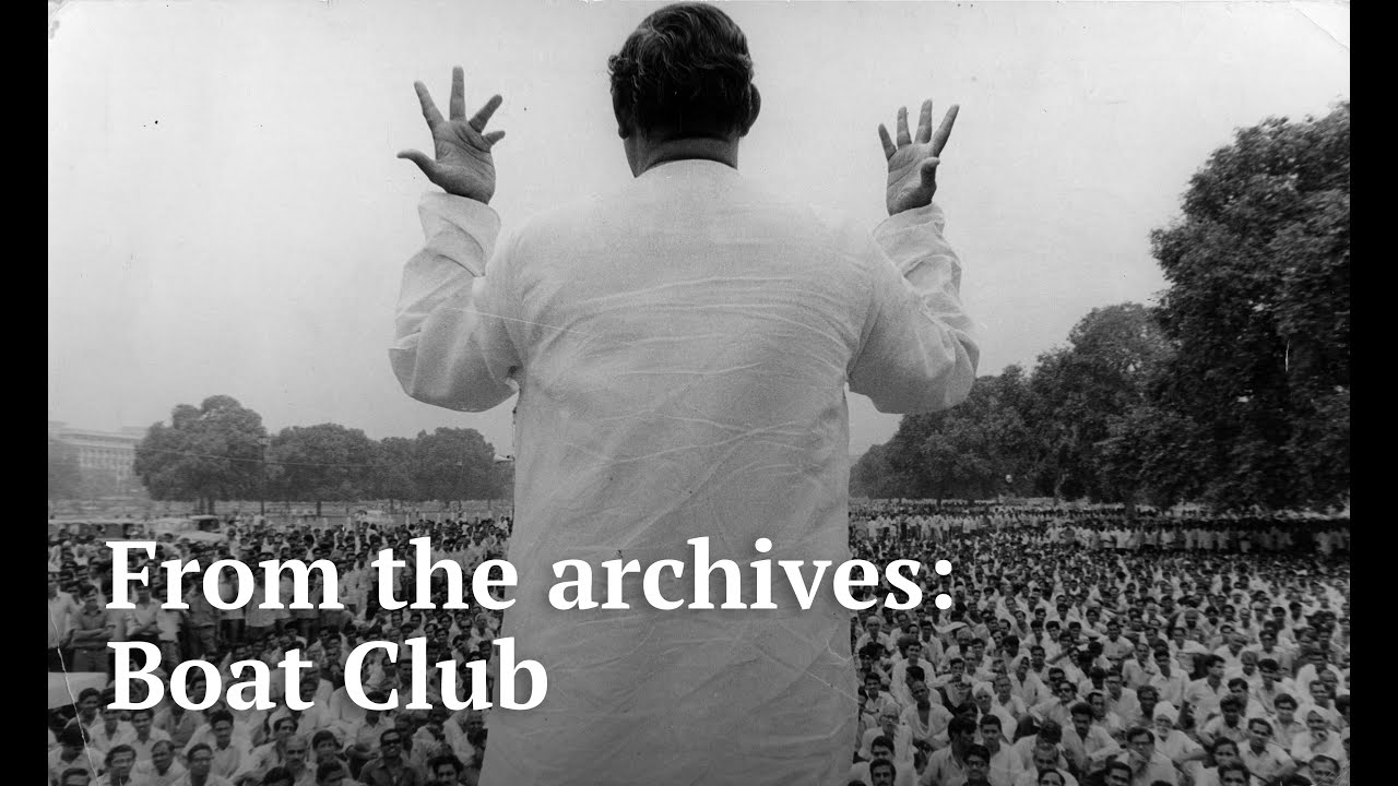 Protests at the Boat Club Delhi | Rare pictures | Delhi Boat Club