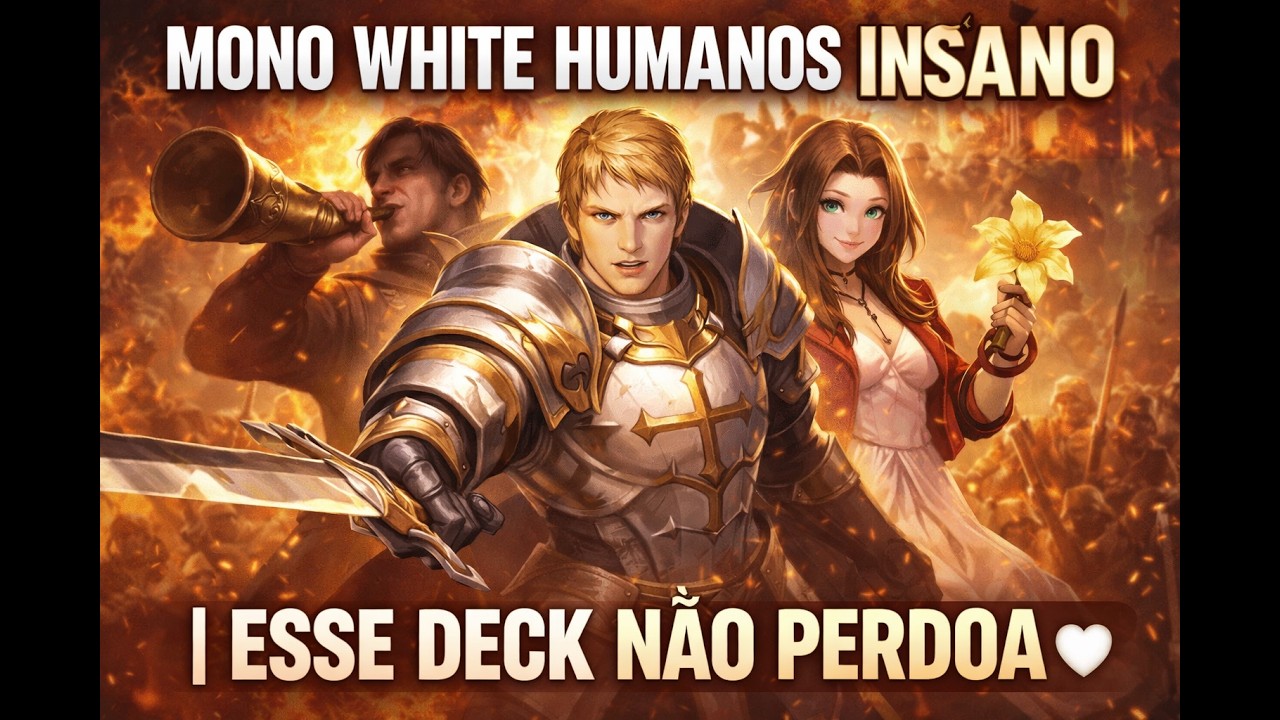 MONO WHITE HUMANOS INSANO ⚔️ | ESSE DECK NÃO PERDOA