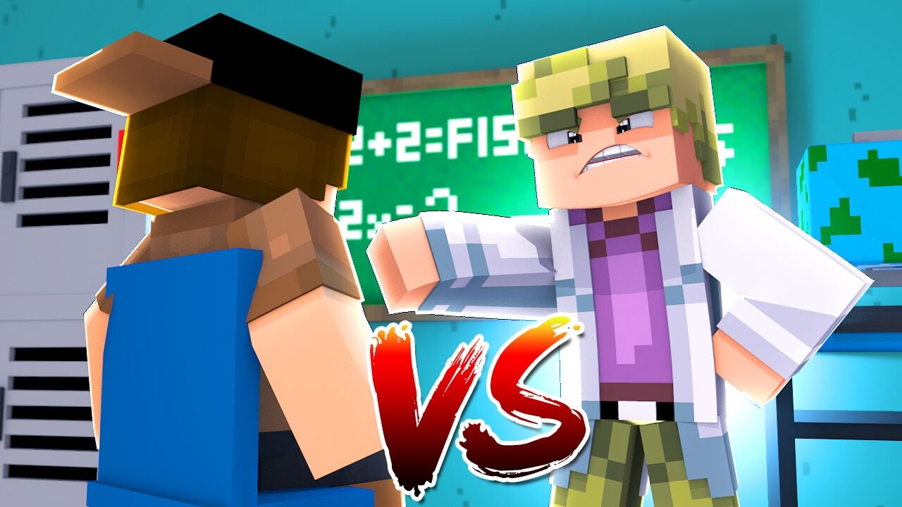 Minecraft: LUCKY PVP - ALUNO VS PROFESSOR!
