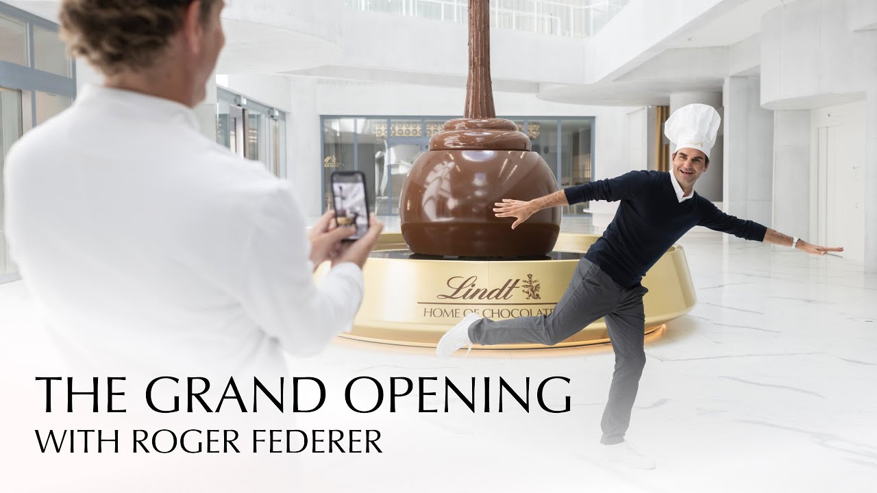 Lindt — дом шоколада | Торжественное открытие с Роджером Федерером